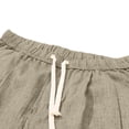 thumbnail image 6 of JUUYY Men's Baggy Pants Lightweight Casual Elastic Waist Drawstring Harem Pants Cotton Loose Fit Beach Yoga Jogger Pants with Pocket Khaki M, 6 of 9
