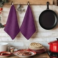 thumbnail image 6 of Purple Burlap Texture Kitchen Towels Set of 3, Farmhouse Vintage Purple Absorbent Dish Towels for Kitchen, Microfiber Hand Towel, Quick Drying Tea Towel for Cleaning Decorative Dishcloths, 6 of 7