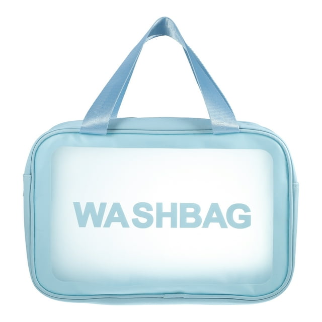 1 Pc Bolsa de Maquillaje Grande y Conveniente para Mujeres para Vacaciones, Camping y Viajes de Negocios Azul-L