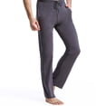 thumbnail image 3 of SWSMCLT Men's Yoga Sweatpants Straight Leg Drawstring Long Pants Gym Thin Soft Stretch Yoga Pants Grey X-Small, 3 of 4