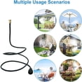 thumbnail image 6 of 3-Way Flexible Standing Mister, Outdoor Patio Misting System with Brass Nozzles, 76 Inch Garden Hose Cooling Sprinkler for Backyard Pool BBQ Pets, 6 of 12