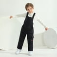 thumbnail image 5 of Valcatch Unisex Toddler Solid Color Snow Bib Overalls Waterproof Warm Down Puffer Snowsuit for Baby Boys Girls, 5 of 9