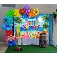 thumbnail image 2 of 7x5FT Hello Summer Backdrop Summer Beach Party Photography Background Tropical Beach Hawaii Party Decorations Photo Props Vinyl, 2 of 6