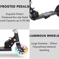 thumbnail image 4 of Legooin Kids Kick Scooter with 2 Flashing Wheels Adjustable Handlebar Ride on Toys for Toddlers 3+, Black, 4 of 8
