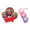 Anagram DC Super Hero Girls Super Girl Balloon Bouquet ~ 8 Balloons ~ Party Decorations