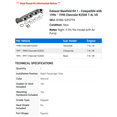 thumbnail image 2 of Exhaust Manifold Kit 1 - Compatible with 1996 - 1998 Chevy K2500 7.4L V8 1997, 2 of 2