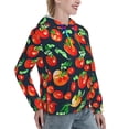 thumbnail image 6 of Haiem Tomatoes for Women's Fashion Hoodies & Sweatshirts with Kangaroo Pocket,Hooded Sweatshirt with Eye-catching Drawstrings-Medium, 6 of 7