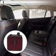 thumbnail image 3 of Unique Bargains Car Trash Can Hanging Front Rear Seats Rhinestone Trash Bin Red Black 1 Pcs, 3 of 6