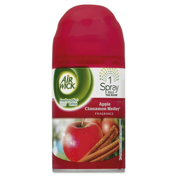 Air Wick Freshmatic Ultra Spray Refill Apple Cinnamon Medley Aerosol 6.17 oz 6/Ct 78283CT