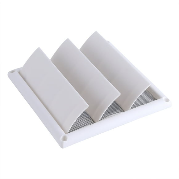 MAGT Air Vent Grille, 20 * 20cm Plastic Air Vent Grille Cover 3 Flaps Wall Duct Ventilation Grill With Net