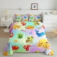 thumbnail image 2 of Manfei Kawaii Octopus Turtle Whale Jellyfish 2pcs Bedding Comforter Set,Marine Animal Twin Comforter Sets,Gradient Mermaid Tail Breathable Bedding Set,Microfiber Kids Bedroom Decor,Reversible, 2 of 8