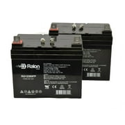 Raion Power 12V 35Ah Group U1 Rechargeable Replacement Battery for Kung Long U1-36E - 2 Pack