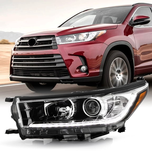 For 2017-2019 Toyota Highlander SE w/LED DRL Projector Headlight Headlamp Driver