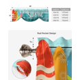 thumbnail image 6 of Tie Up Valance Curtain for Kitchen, Colorful Surfboard on Blue Wood Board Rod Pocket Short Curtains Adjustable Tie-Up Shade Valances, Summer Sports Window Treatment for Bathroom Living Room Bedroom, 6 of 7