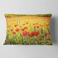 thumbnail image 2 of Designart Sea of Blossom - Landscape Printed Throw Pillow - 12x20, 2 of 5