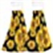 Spring Sunflowers Wild Kitchen Hand Towel 2 Pack Floral Summer Flowers Tie Towels for Bathroom Kitchen Washable