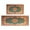 Bohemian Orange Floral, variant on 2 Piece Bohemian Orange Ethnic Retro Carpet Rug Kitchen Rug Set, Decor Kitchen Rugs, Absorbent Non-Slip Washable Floor Mats, Home Indoor Runner Rugs 17"x47" 17"x30"