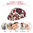 thumbnail image 6 of KLL record lips Skull Pattern Shower Cap & Bath Cap for Women,Reversible Oversized Waterproof Shower Caps for all Hair Lengths,Elastic Reusable Bathing Hair Cap, 6 of 6