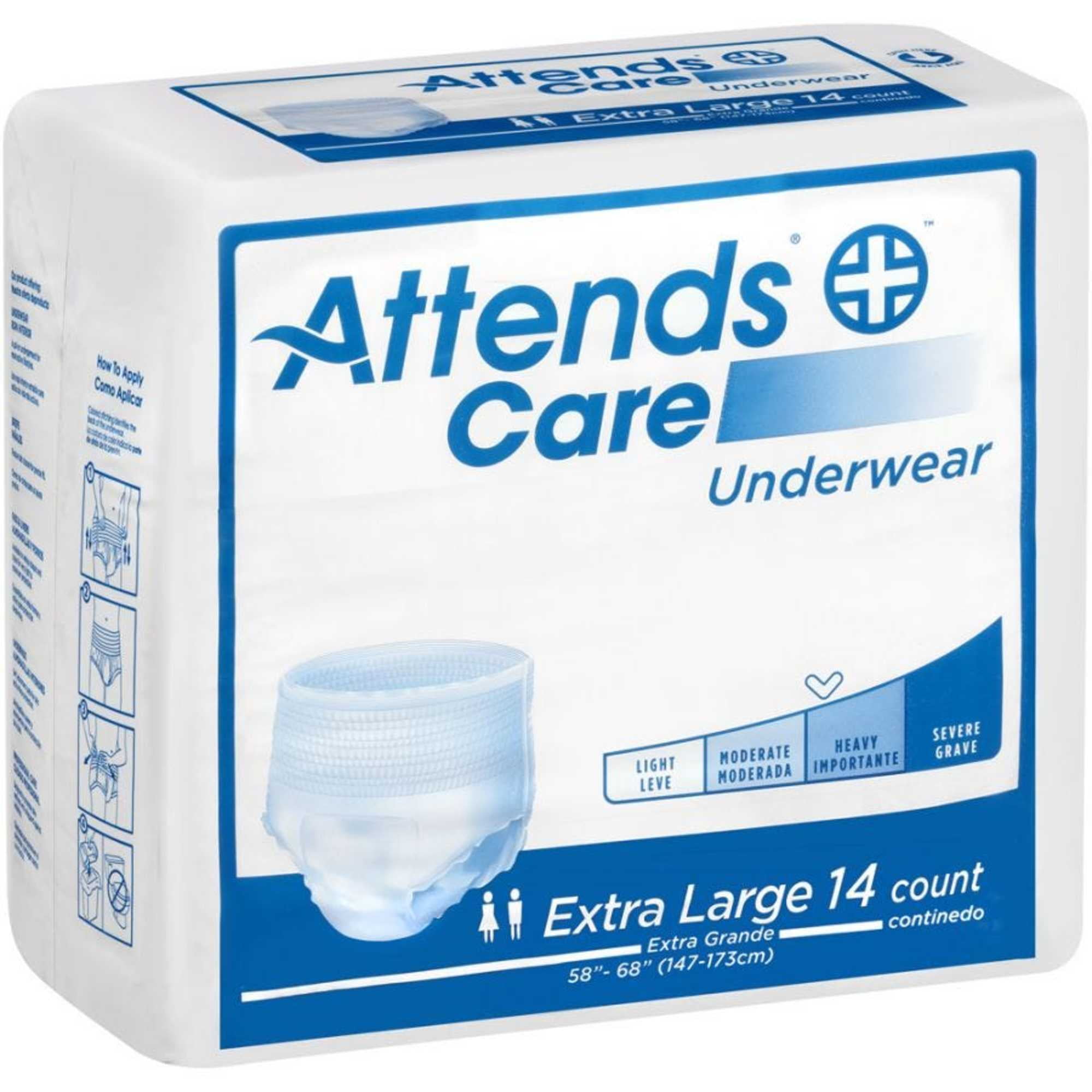 Attends APV40 Regular Absorbency Protective Underwear, Pack of 14