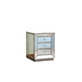thumbnail image 2 of Patel Mirrored Nightstand, Mirrored Nightstand, Bedroom Nightstand, MDF Nightstand, Mirrored Bedside Table, Silver Nightstand, Three Drawer Nightstand, Living Room Side Table, 2 of 2