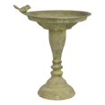 thumbnail image 1 of Esschert Design USA AM80 Aged Metal Standing Bird Bath, Green, 1 of 1