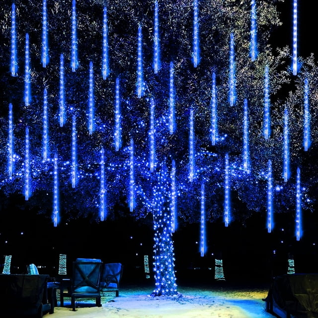 Luces de Lluvia de Meteoros Brillantes Dazzle Bright 8 Tubos de 30 cm
