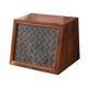 thumbnail image 3 of Contenedores de gabinete de almacenamiento de madera con tapa de vidrio, vitrina de cosméticos multifuncional Retro portátil para tocador, dormitorio, 3 of 9