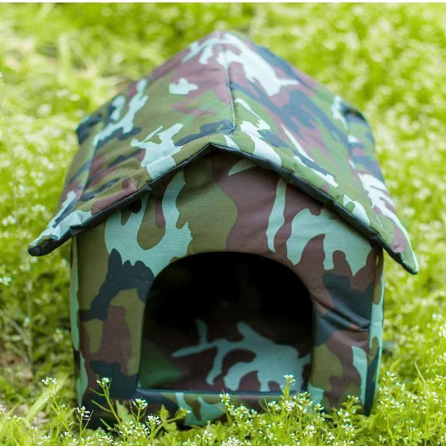 Senya Outdoor Feral Cats House Waterproof Oxford Stray Cats Shelter Warm Pet Cave for Winter Small Animal Tent Bed for Feral Cats Dog Puppy Kennel, 35cmx30cmx35cm
