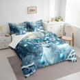 thumbnail image 3 of jejeloiu Christmas Reindeer Twin Bedding Sets 7-Piece,Dreamy Fairy Tale Bedding Comforter Set,Merry Xmas Sheet Sets,Lightweight Room Decor Reversible, 3 of 8