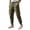 Army Green, variant on Grid Pattern Cargo Sweatpants For Men Elastic Cuffs Joggers With Side Pockets S-3XL