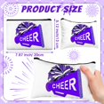 thumbnail image 2 of Bolsa de maquillaje Cosblank Cheer Teams de lona púrpura (20 unidades), 2 of 6