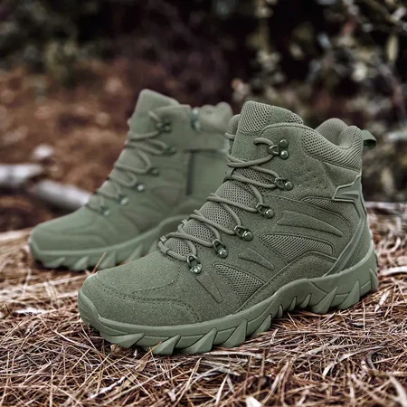 

Men‘s Breathable Comfortable Tactical Combat Boots Wear-resistant Non-slip Durable Boots For Outdoor Hiking