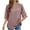 Pink, variant on Giftesty Spring Tops for Women 2024 Women Fashion Casual Solid V-Neck Loose Short Sleeve T-shirt Top Blouse Pullover