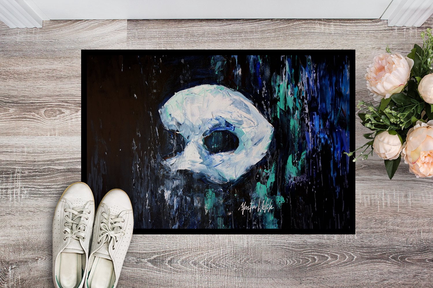 Carolines Treasures MW2046MAT 18 x 27 in. Cryptic Mask Doormat