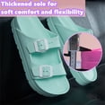 thumbnail image 7 of Women’s Comfortable Footbed Sandals Flat Slid Adult Female Cut Flip-flops Chunky Heel Sandals for Women Summer Shoes, 7 of 7