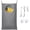 Grey-L-Round pocket, variant on KEEPJOY XL Hanging Laundry Hamper , Waterproof Door Hamper with 2 Types of Hooks for Dirty Clothes Save Bathroom Space Size:36.5x 22 Inch Hanging Laundry Bag (Grey)