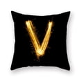 thumbnail image 2 of Vorkoi Pillow Covers English Alphabet Pillow Cover Black Throw Pillow Case Modern Cushion Cover for Sofa Bedroom Chair Couch Car, 2 of 2