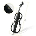 thumbnail image 2 of Ktaxon 4/4 Full Size Electric Cello Kit with Lightweight Cello Bag, Stereo Headphones, Premium Cello Bow, Bridge, Rosin Adults Student Beginners (Black), 2 of 13