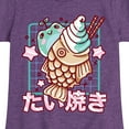 thumbnail image 3 of Instant Message - Taiyaki Frog - Toddler & Youth Girls Short Sleeve Graphic T-Shirt, 3 of 6