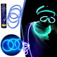 thumbnail image 1 of Premium Glow Sticks 100pc With Unique Connectors，Party Supplies Glow 12Hours 1ml, 1 of 5