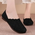 thumbnail image 2 of Womens Shoes,Comfort Cloth Shoes Easy-On Slip On Design Breathable Soft Sole Non Slip for Spring Walking and Leisure,Shoes for Women,Black,5.5, 2 of 7