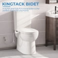 thumbnail image 5 of KINGTACK Bidet Attachment for Toilet, Toilet Bidet Non-Electric Bidet Toilet Attachment Dual Nozzles for Frontal/Rear Wash, Adjustable Pressure Control (Black/White), 5 of 9