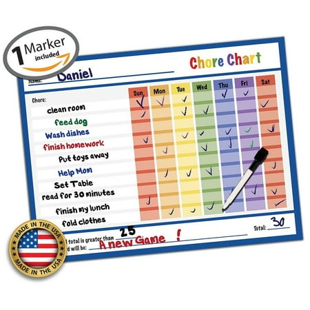 Reward Chart - Behavior Chart - Chore Chart - Goal Setting Chart -