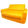 thumbnail image 1 of Fun Furnishings 10203 Canari Jaune Micro Daim Canapé-Lit, 1 of 1