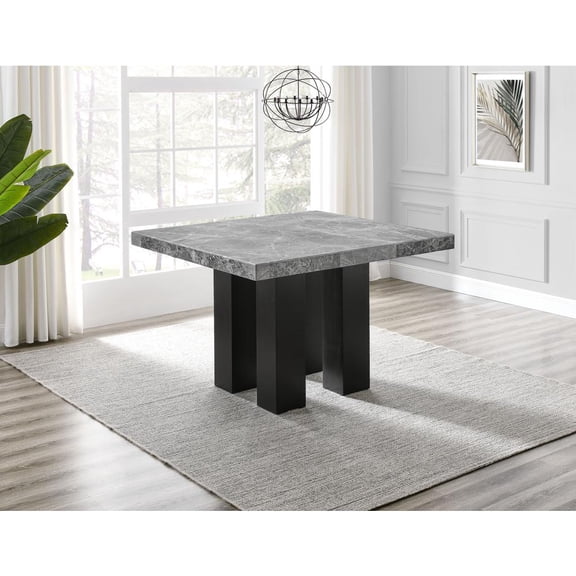 Steve Silver Camila Gray Square Marble Counter Height Table