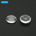 thumbnail image 3 of Uxcell Transparent Glass Cabochons, 100Pcs 18mm Round Glass Dome Tiles for Photo Pendant Jewelry Making, Clear, 3 of 5