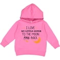 thumbnail image 2 of Inktastic I Love My Little Sister to the Moon and Back Toddler Hoodie, 2 of 4