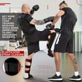 thumbnail image 6 of RDX Shin Guards for Kickboxing, Muay Thai, MMA Fighting and Training Pads, Maya Hide Leather KARA Instep Foam Protection, Leg Foot Protector for Martial Arts, Sparring, BJJ and Boxing Gear, 6 of 8