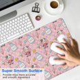 thumbnail image 4 of Long Mouse Pads for Desk,Pink Cow Milk Pattern Desk Mats on Top Of Desks, Desk Mouse Pad Extra Large with 3mm Non-Slip Base and Stitched Edge for Gaming,Office,Work,Home 35.4"x15.7", 4 of 6