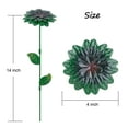 7Pcs Metal Flower Garden DHF10 Stakes,14 Inch Metal Flowers Outdoor